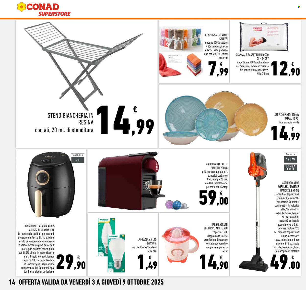 Volantino Conad Superstore - 3/10/2025 - 9/10/2025. Pagina 14