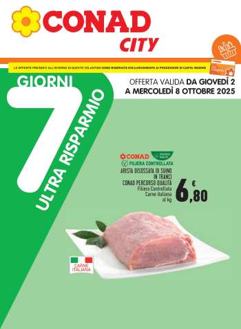 Volantino Conad City - 2/10/2025 - 8/10/2025.