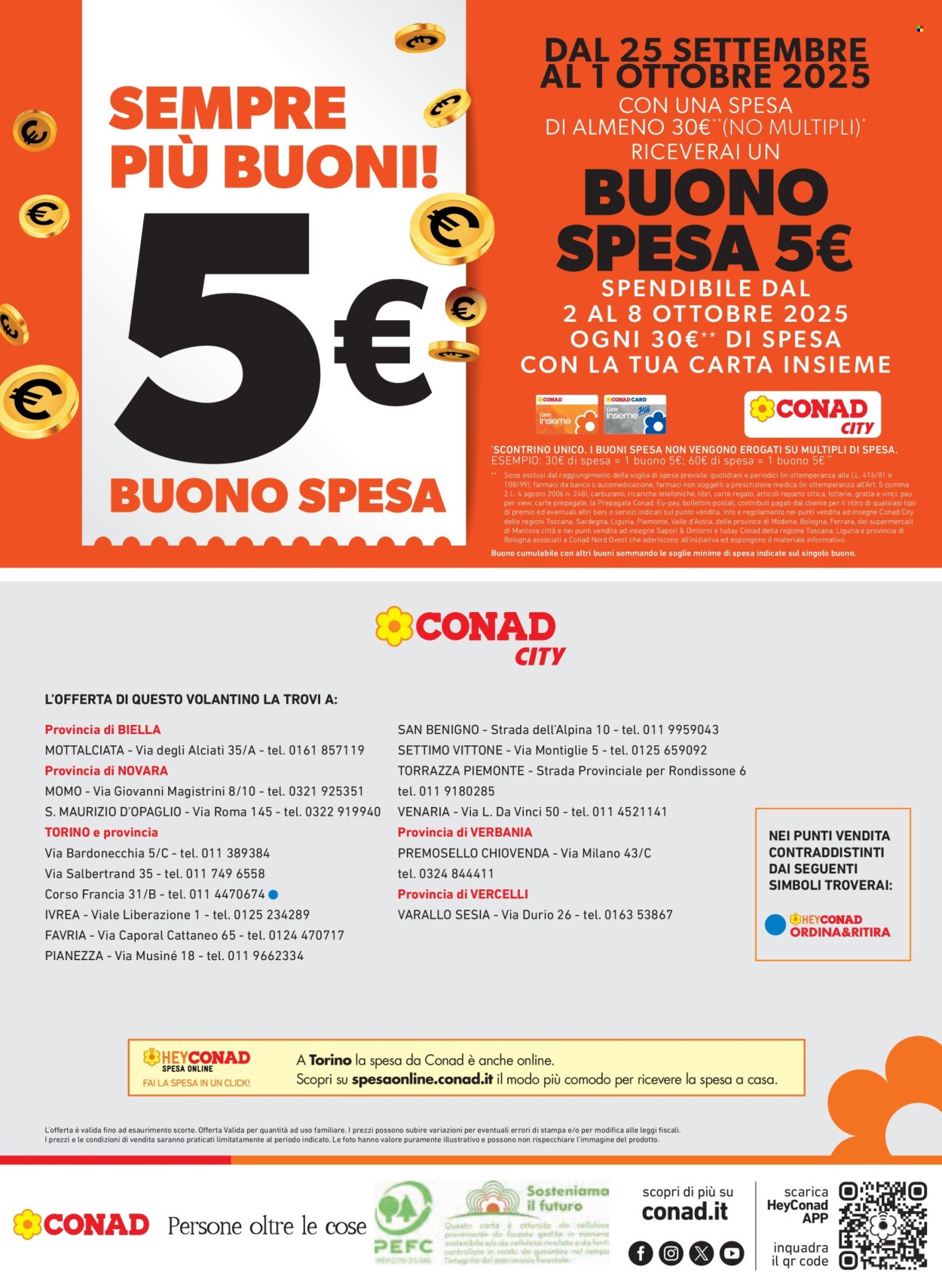 Volantino Conad - 2/10/2025 - 8/10/2025. Pagina 4