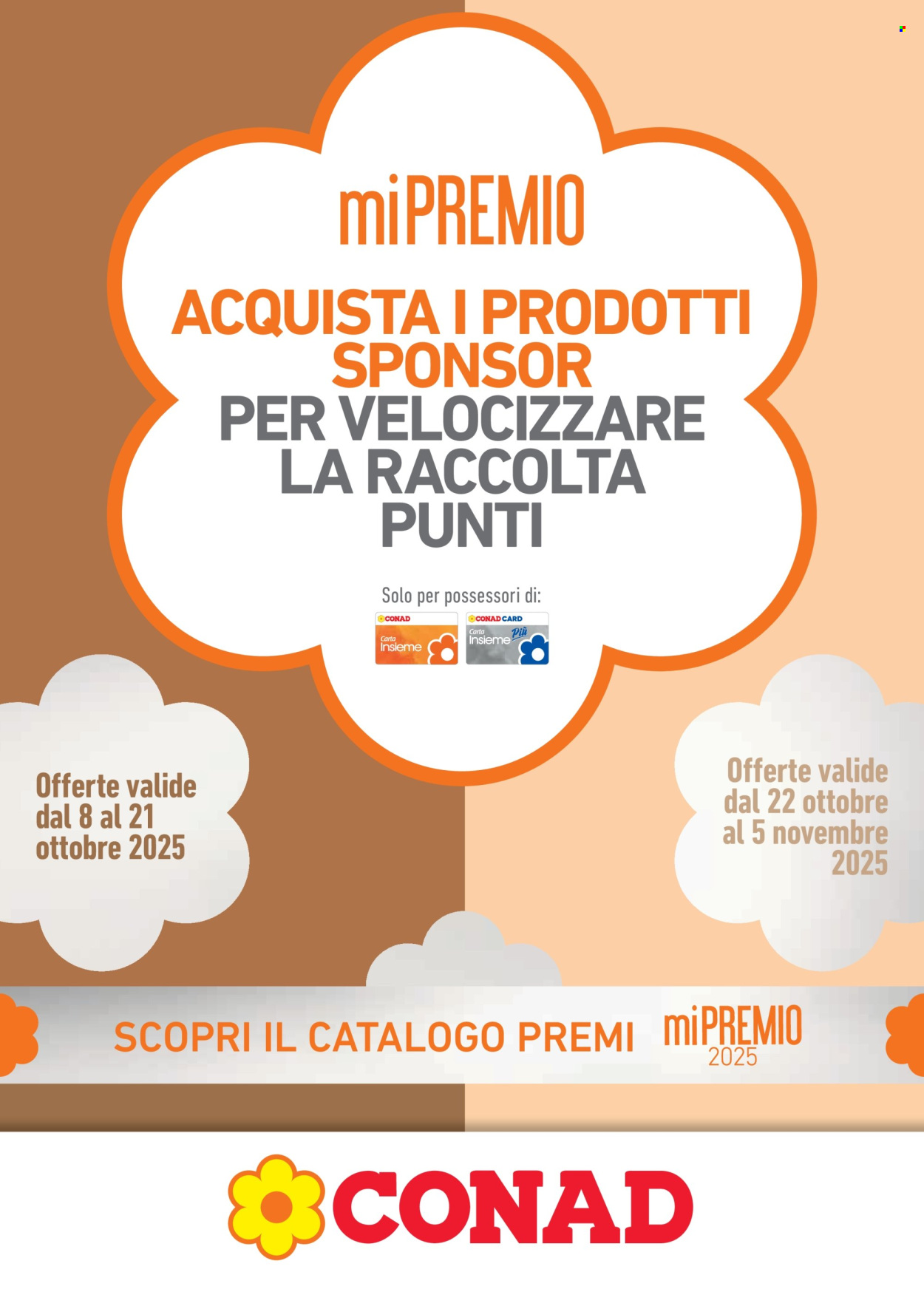 Volantino Conad - 9/10/2025 - 5/11/2025. Pagina 1