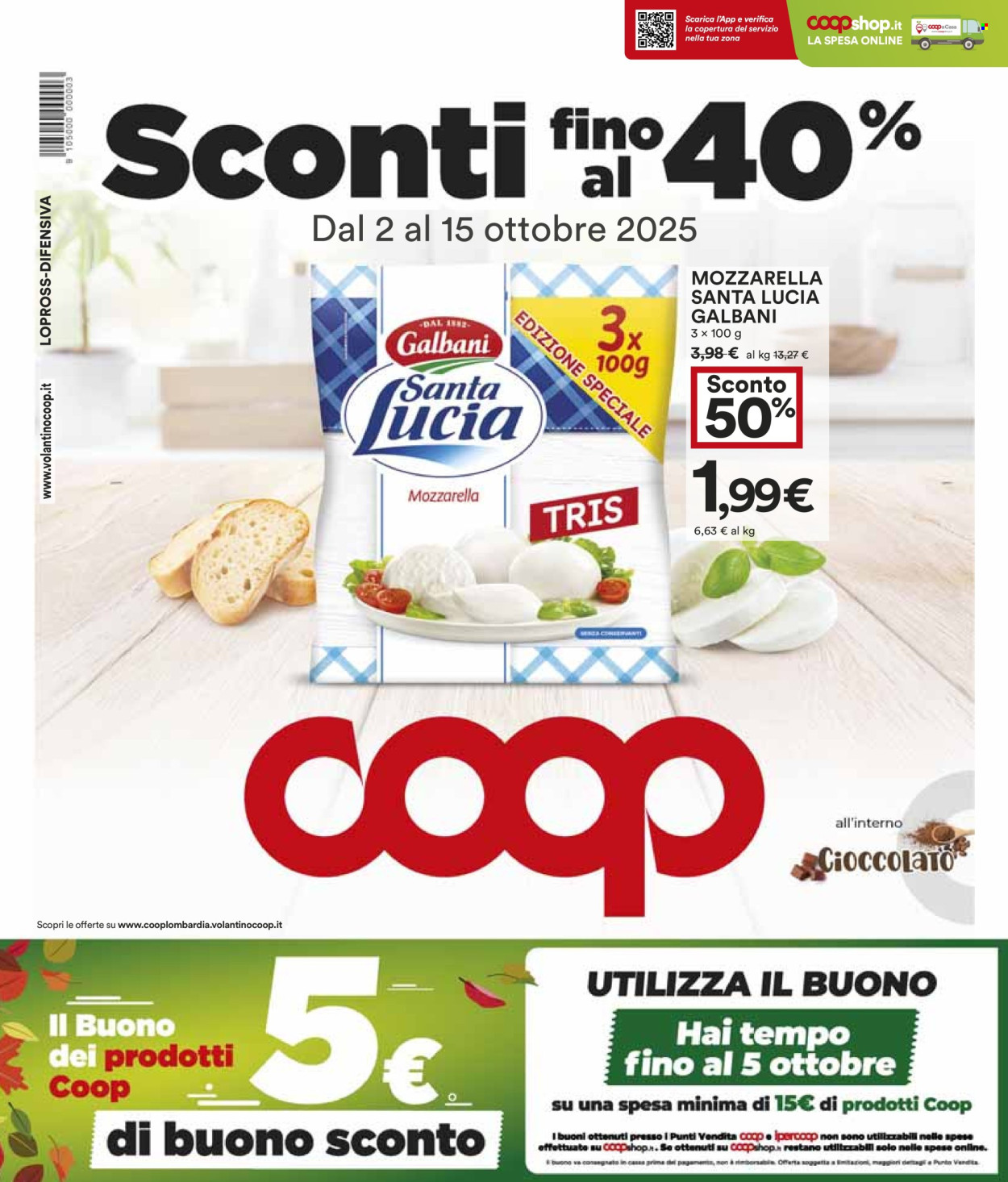 Volantino Coop - 2/10/2025 - 15/10/2025. Pagina 1