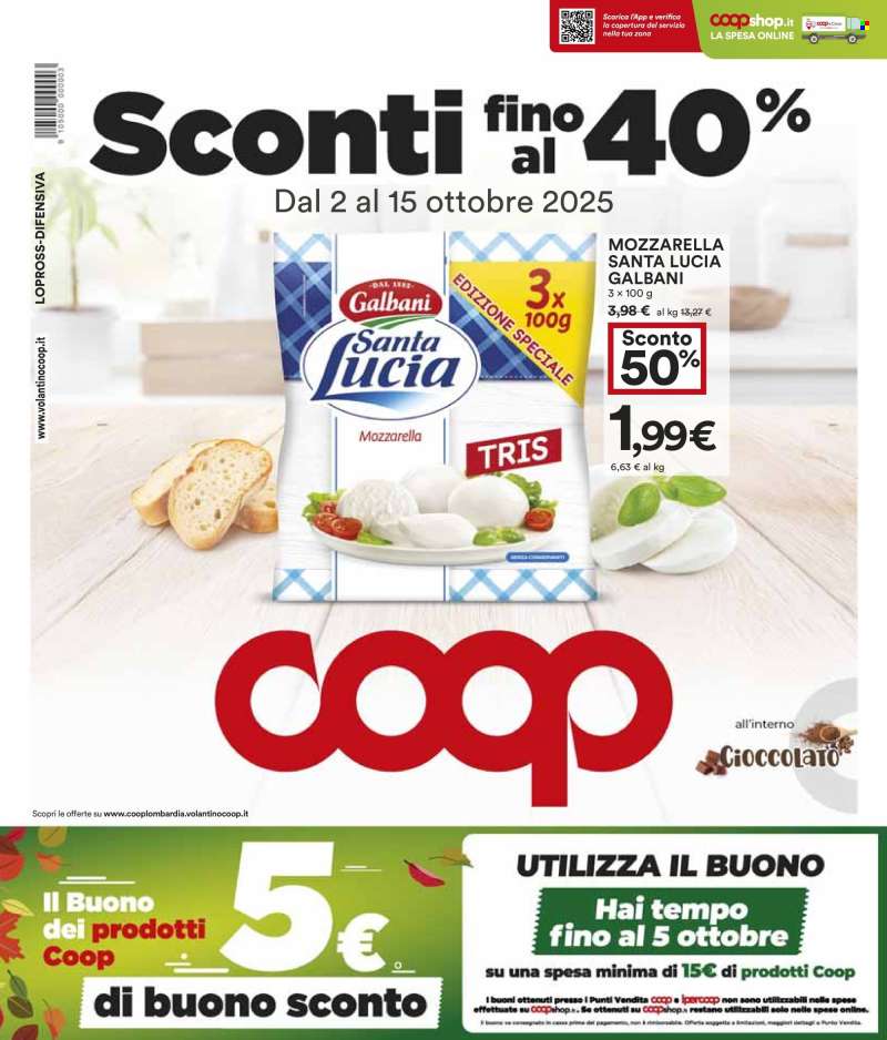 Volantino Coop - 2/10/2025 - 15/10/2025.