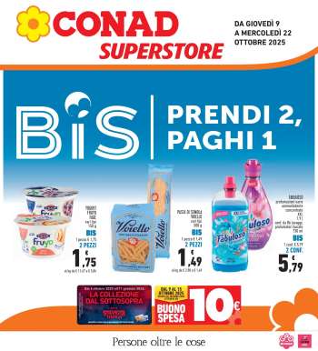 Volantino Conad Superstore - 9/10/2025 - 22/10/2025.