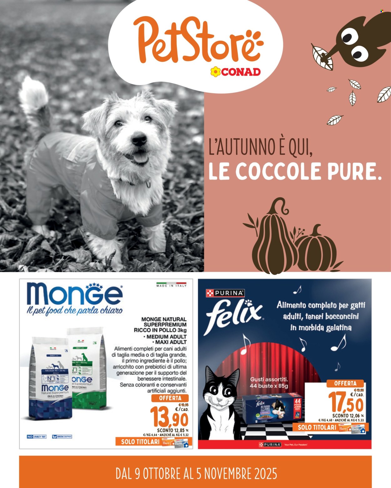 Volantino Pet Store Conad - 9/10/2025 - 5/11/2025. Pagina 1