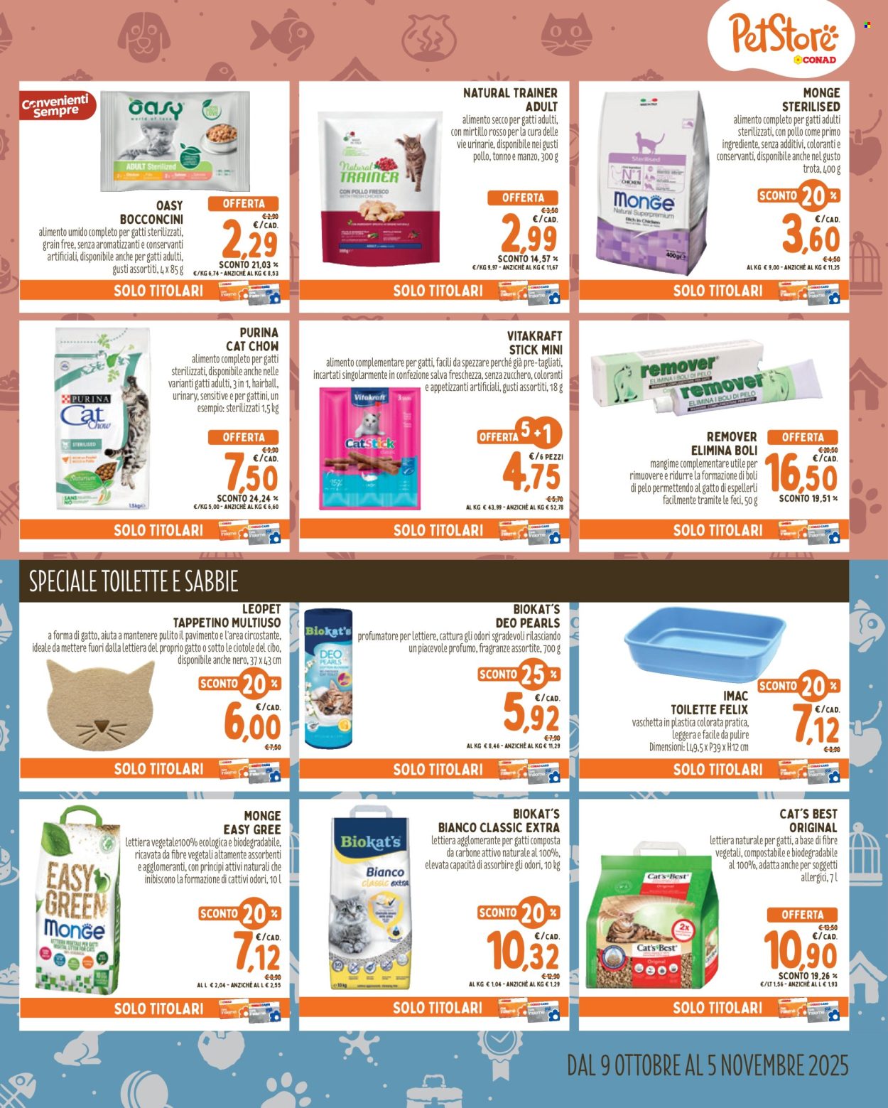 Volantino Pet Store Conad - 9/10/2025 - 5/11/2025. Pagina 5
