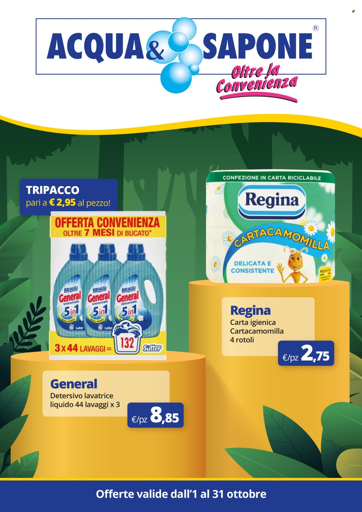 Volantino Acqua & Sapone - 1/10/2025 - 31/10/2025. Pagina 1