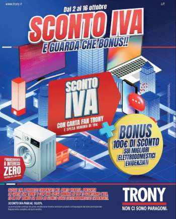 Volantino Trony - 2/10/2025 - 16/10/2025.