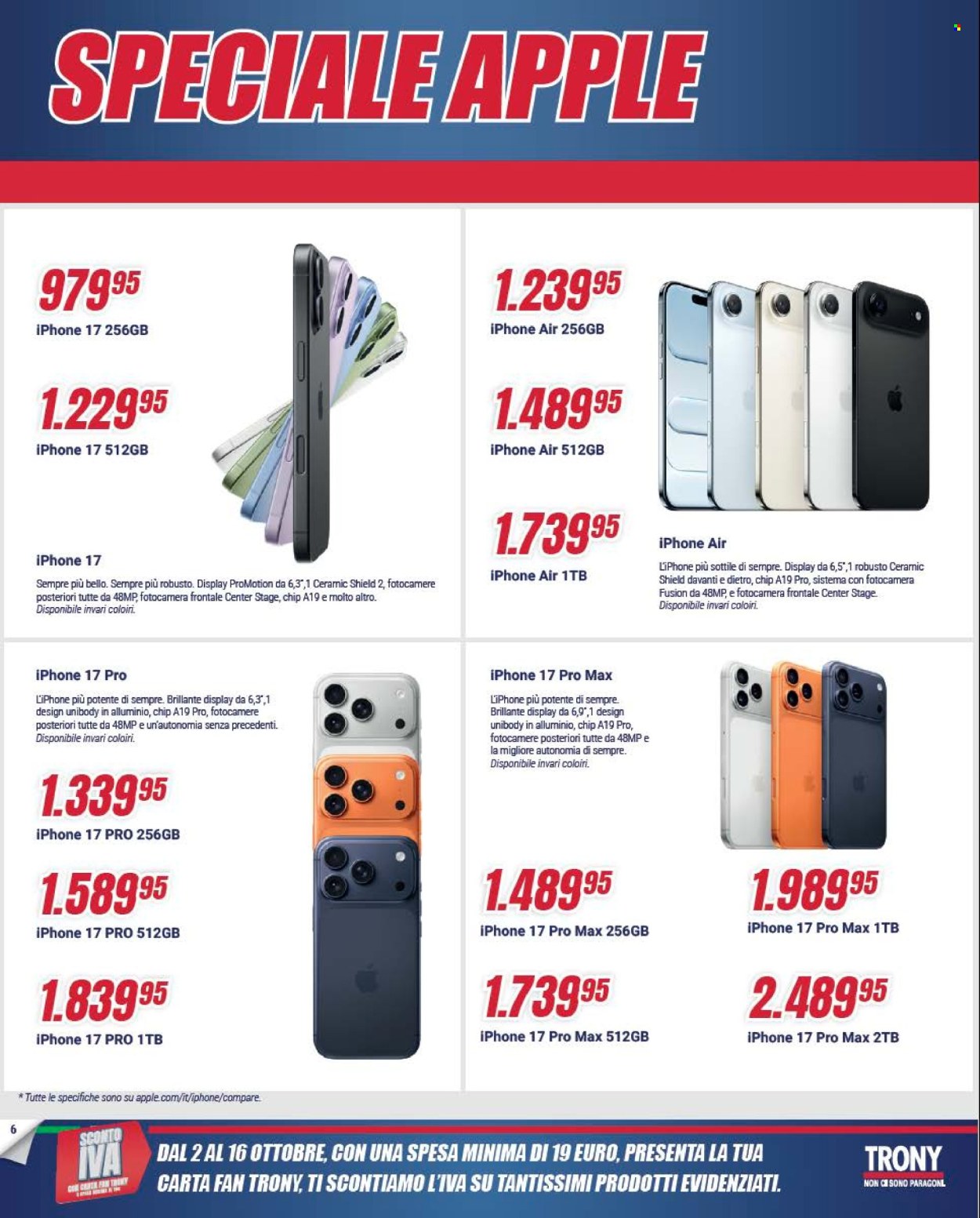 Volantino Trony - 2/10/2025 - 16/10/2025. Pagina 6