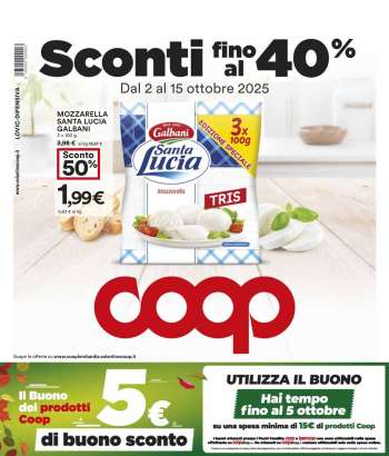 Volantino Coop - 2/10/2025 - 15/10/2025.