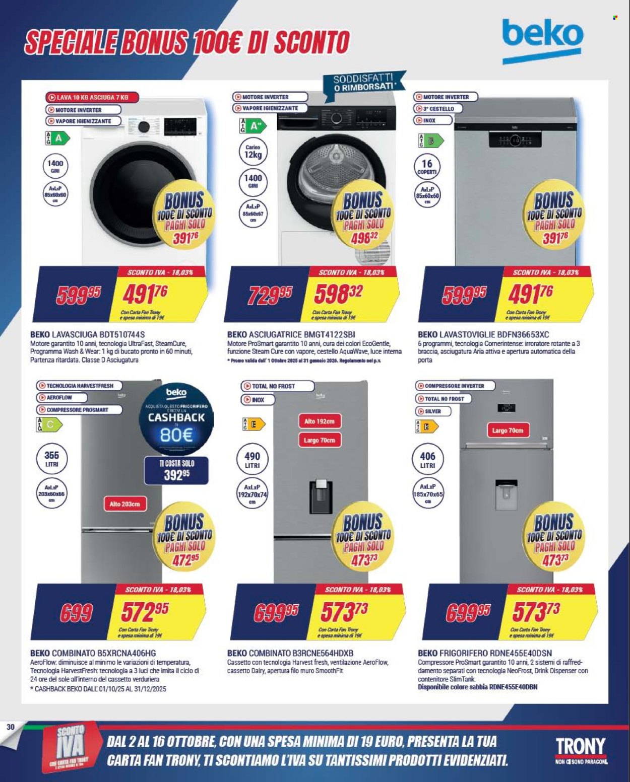 Volantino Trony - 2/10/2025 - 16/10/2025. Pagina 30