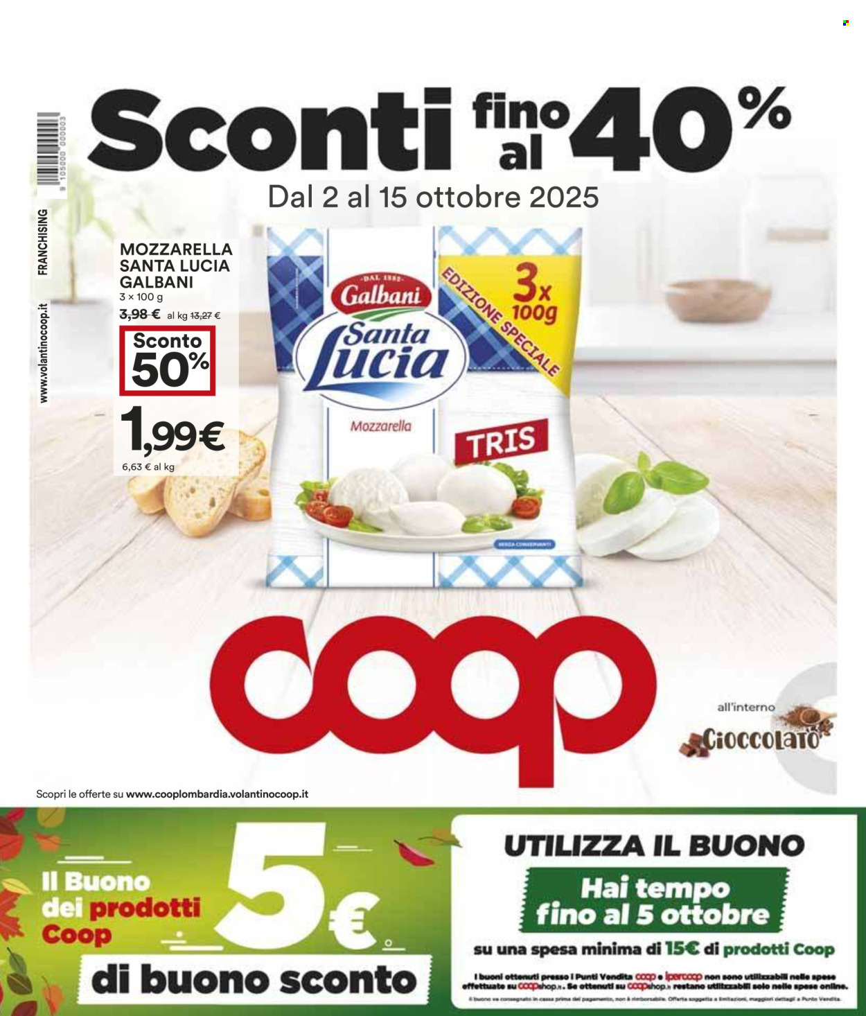 Volantino Coop - 2/10/2025 - 15/10/2025. Pagina 1