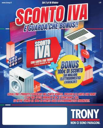 Volantino Trony - 2/10/2025 - 16/10/2025.