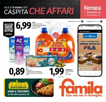 Volantino Famila - 2/10/2025 - 15/10/2025.