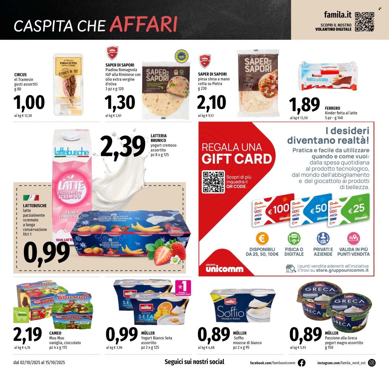 Volantino Famila - 2/10/2025 - 15/10/2025. Pagina 10