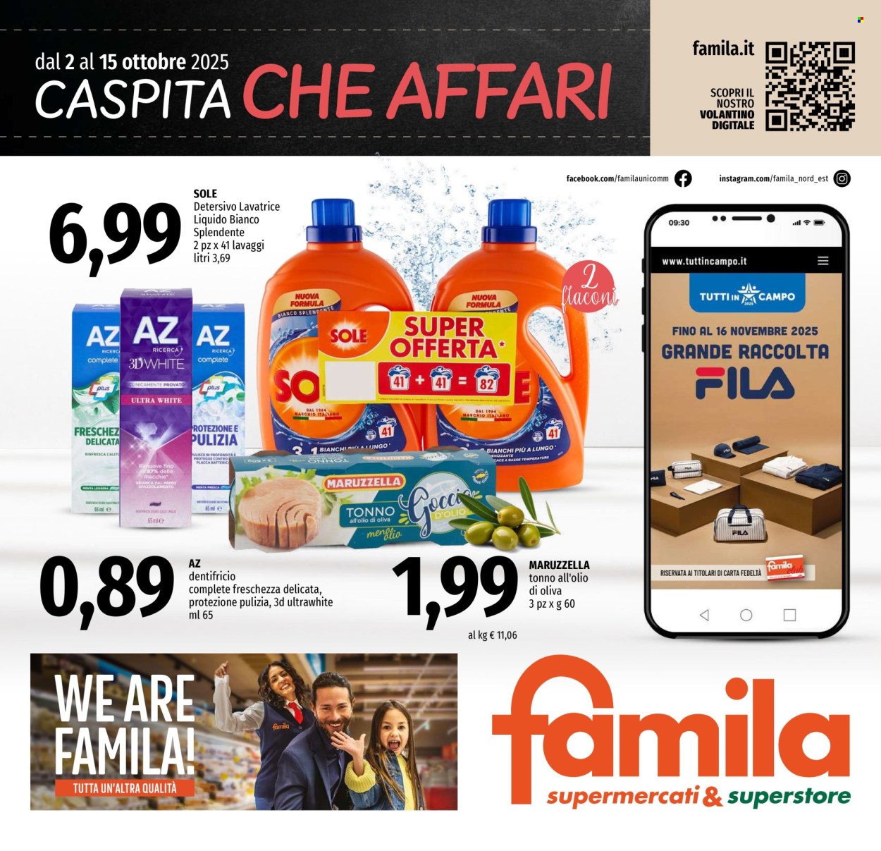 Volantino Famila - 2/10/2025 - 15/10/2025. Pagina 1