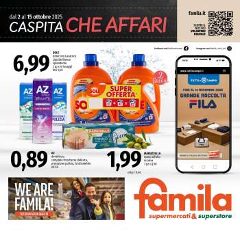 Volantino Famila - 2/10/2025 - 15/10/2025.