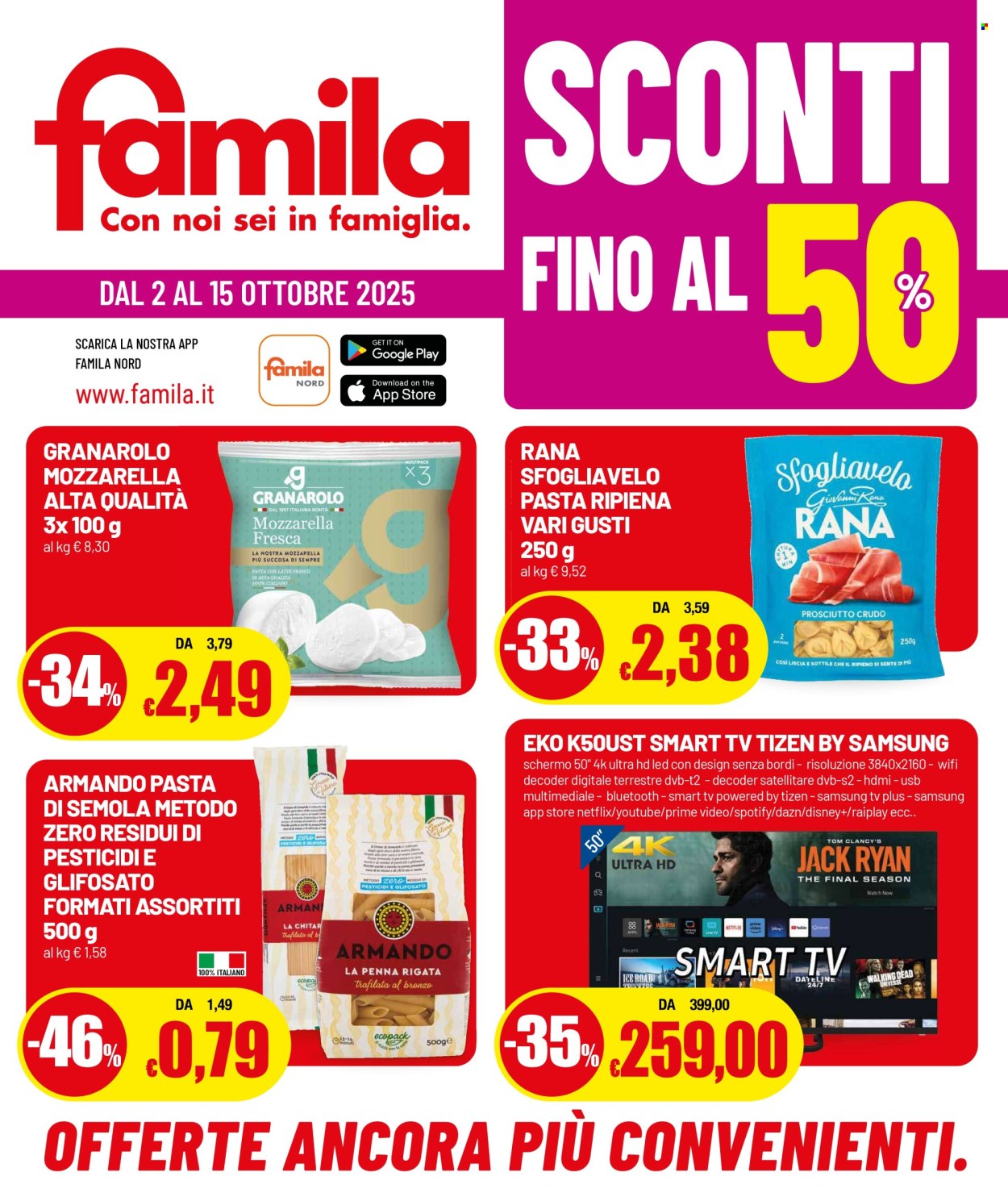 Volantino Famila - 2/10/2025 - 15/10/2025. Pagina 1