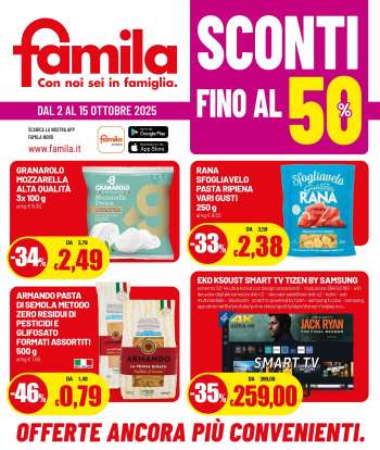 Volantino Famila - 2/10/2025 - 15/10/2025.