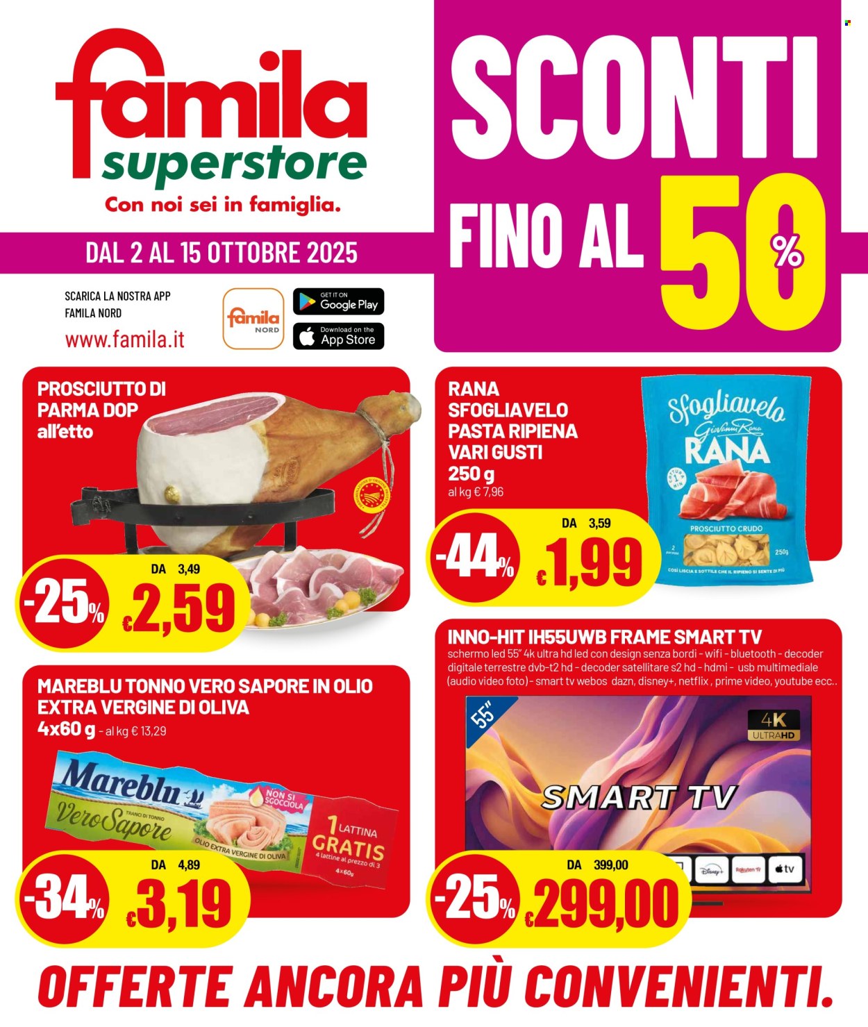 Volantino Famila - 2/10/2025 - 15/10/2025. Pagina 1