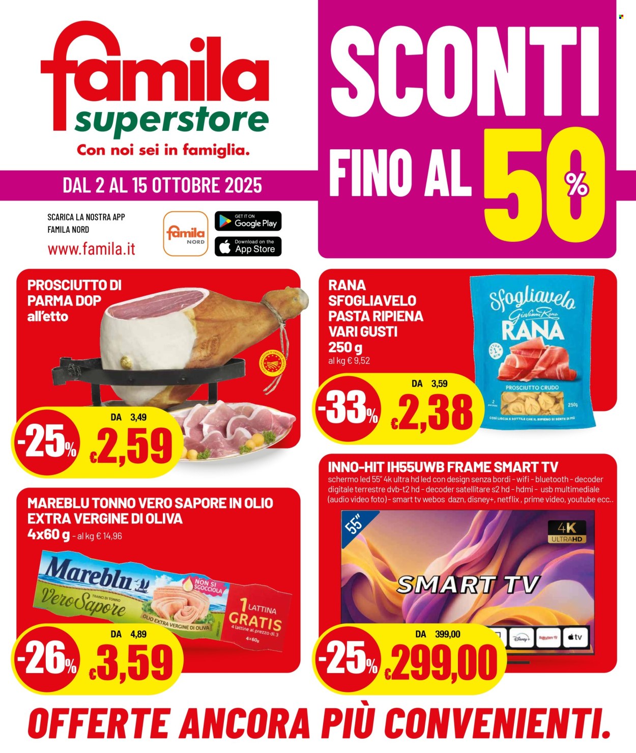 Volantino Famila - 2/10/2025 - 15/10/2025. Pagina 1