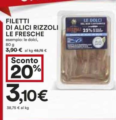 FILETTI DI ALICI RIZZOLI LE FRESCHE