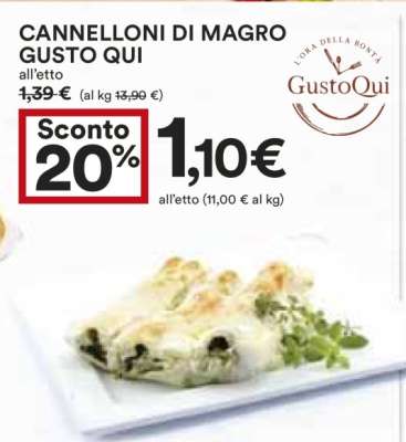 Cannelloni di Magro Gusto Qui