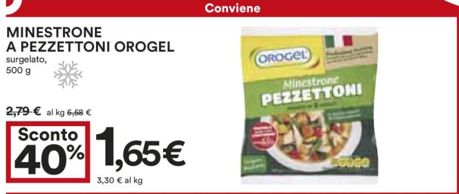 Minestrone a Pezzettoni Orogel