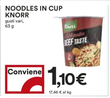 NOODLES IN CUP KNORR