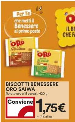 BISCOTTI BENESSERE ORO SAIWA