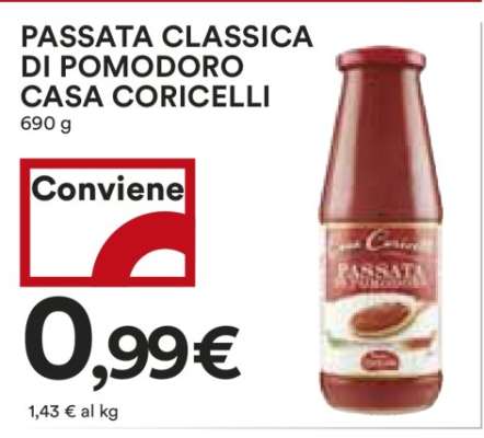 PASSATA CLASSICA DI POMODORO CASA CORICELLI