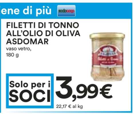 FILETTI DI TONNO ALL’OLIO DI OLIVA ASDOMAR