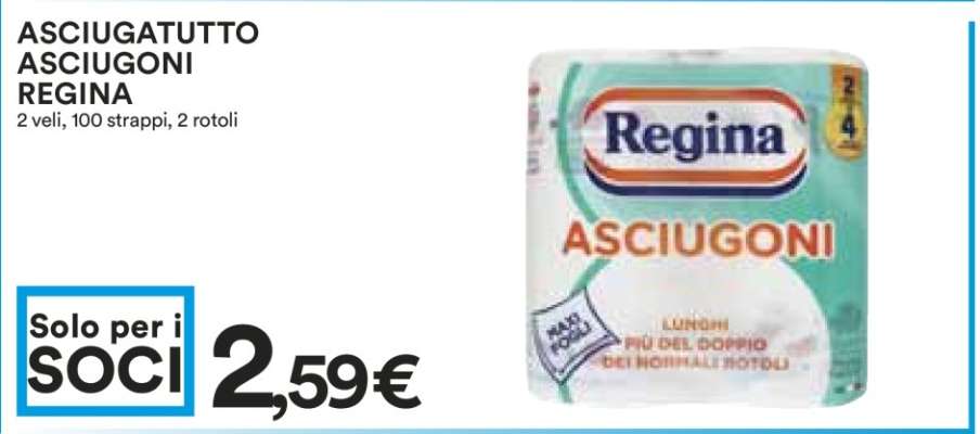 ASCIUGATUTTO ASCIUGONI REGINA