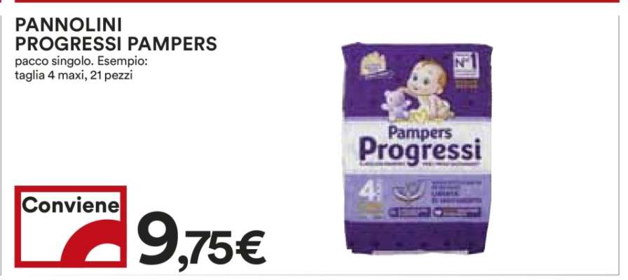 Pannolini Progressi Pampers