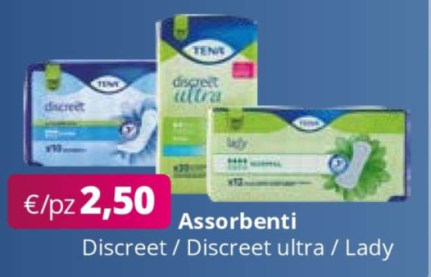 Assorbenti Discreet / Discreet ultra / Lady