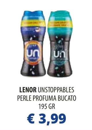 LENOR UNSTOPPABLES PERLE PROFUMA BUCATO 195 GR