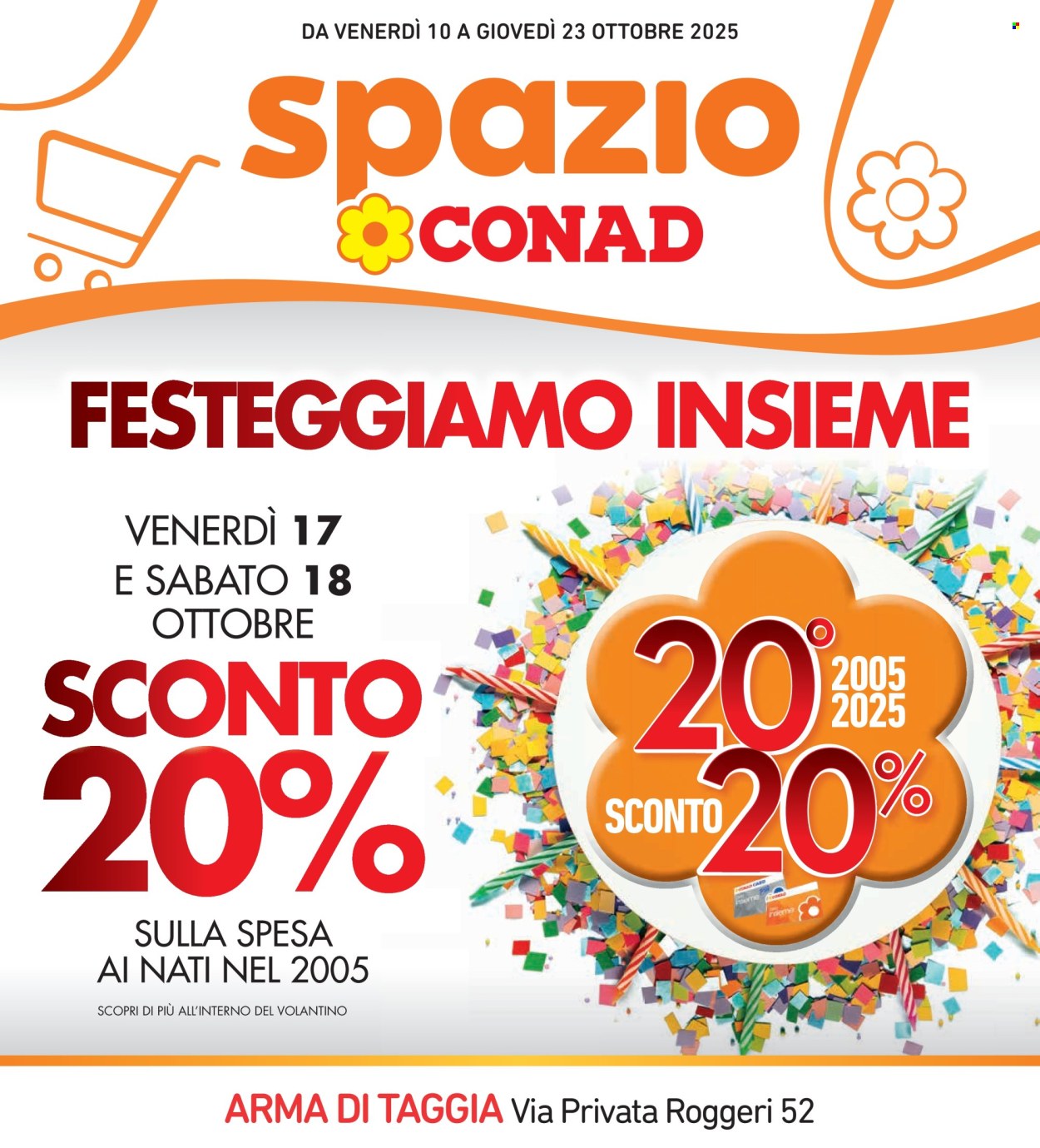 Volantino Conad - 10/10/2025 - 23/10/2025. Pagina 1