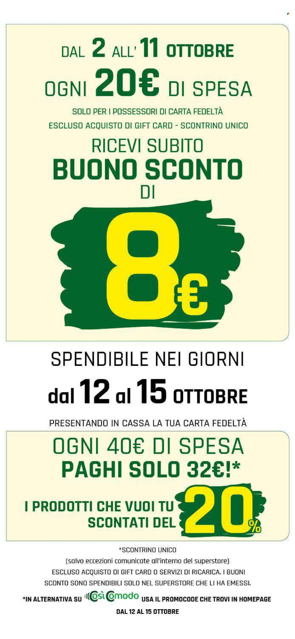 Volantino Famila - 2/10/2025 - 11/10/2025. Pagina 2