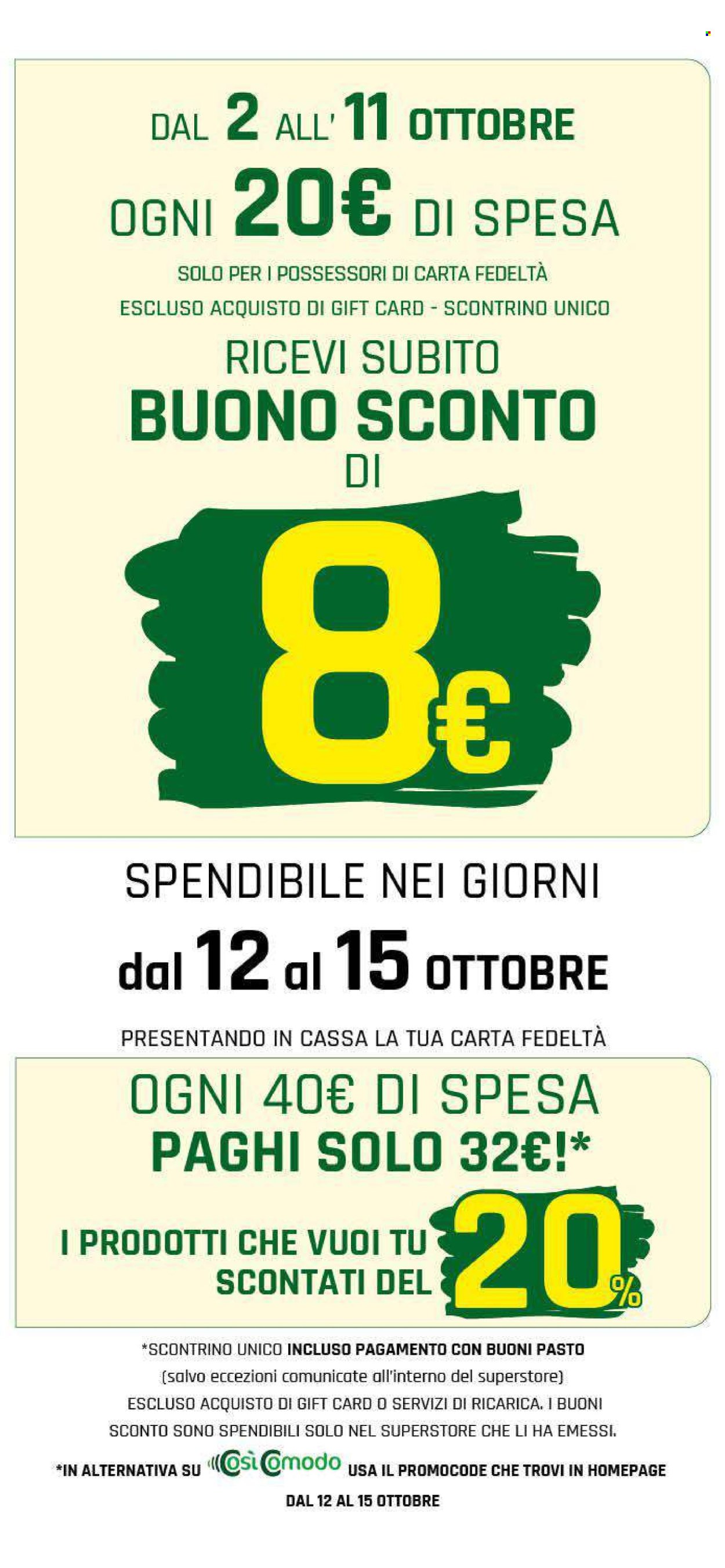 Volantino Famila - 2/10/2025 - 11/10/2025. Pagina 2