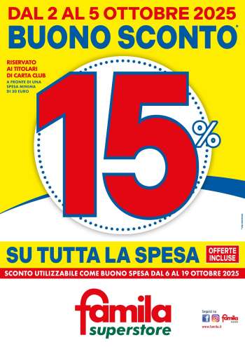 Volantino Famila - 2/10/2025 - 5/10/2025.