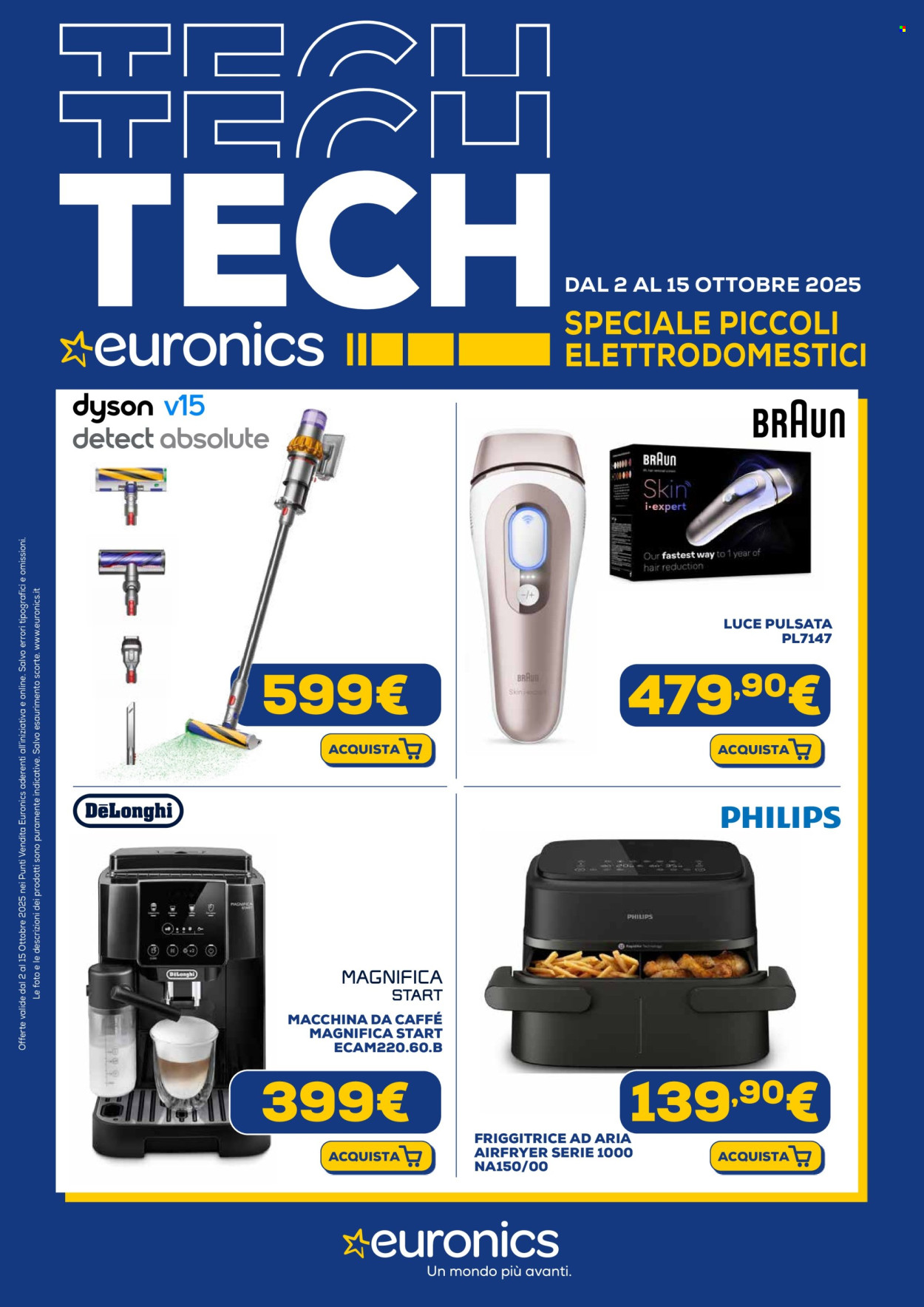 Volantino Euronics - 2/10/2025 - 15/10/2025. Pagina 1