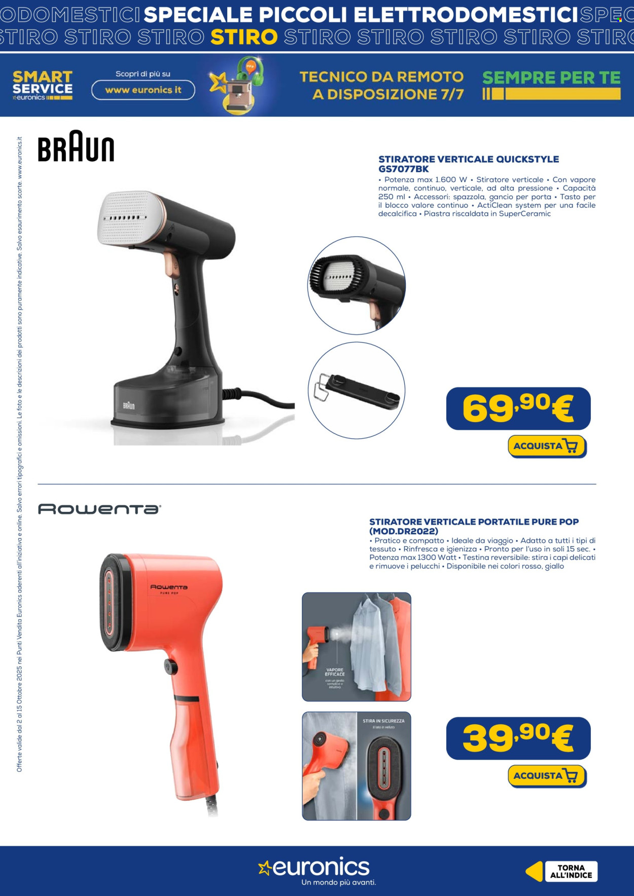 Volantino Euronics - 2/10/2025 - 15/10/2025. Pagina 9