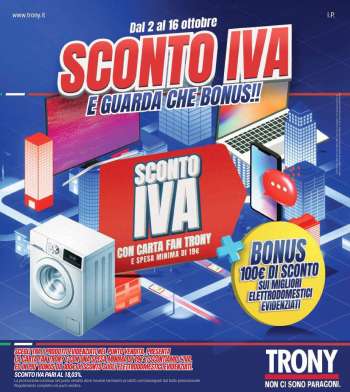 Volantino Trony - 2/10/2025 - 16/10/2025.