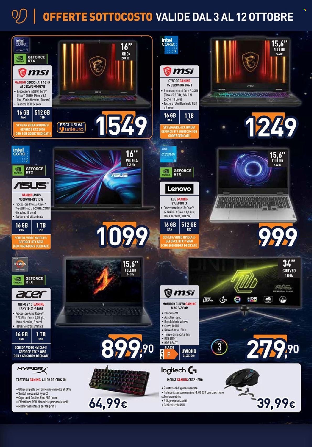 Volantino Unieuro - 3/10/2025 - 12/10/2025. Pagina 18