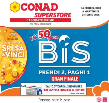 Volantino Conad Superstore - 8/10/2025 - 21/10/2025.