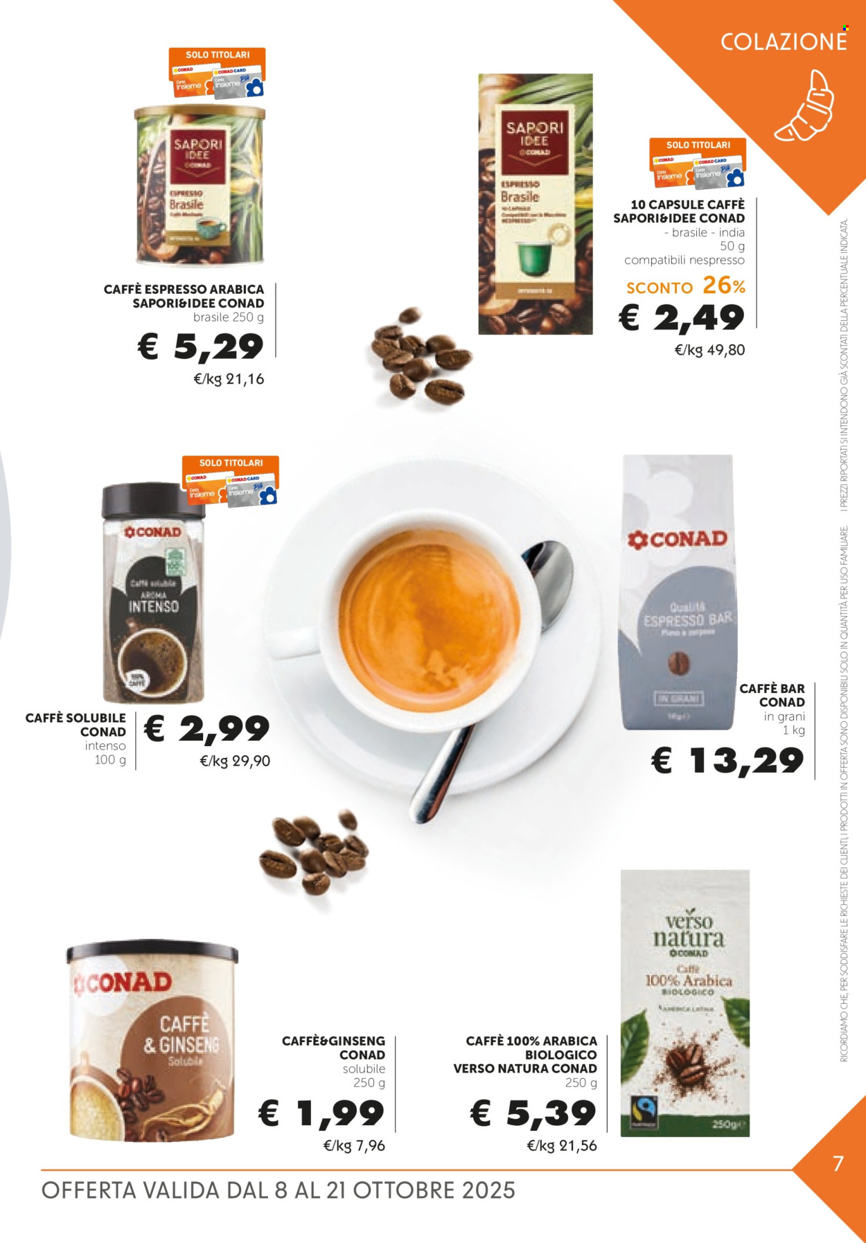 Volantino Conad - 8/10/2025 - 21/10/2025. Pagina 7