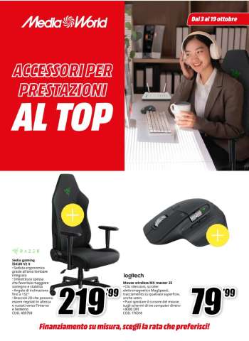 Volantino MediaWorld - 3/10/2025 - 19/10/2025.