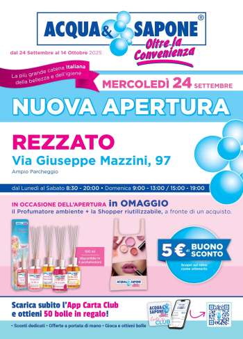 Volantino Acqua & Sapone - 24/9/2025 - 14/10/2025.
