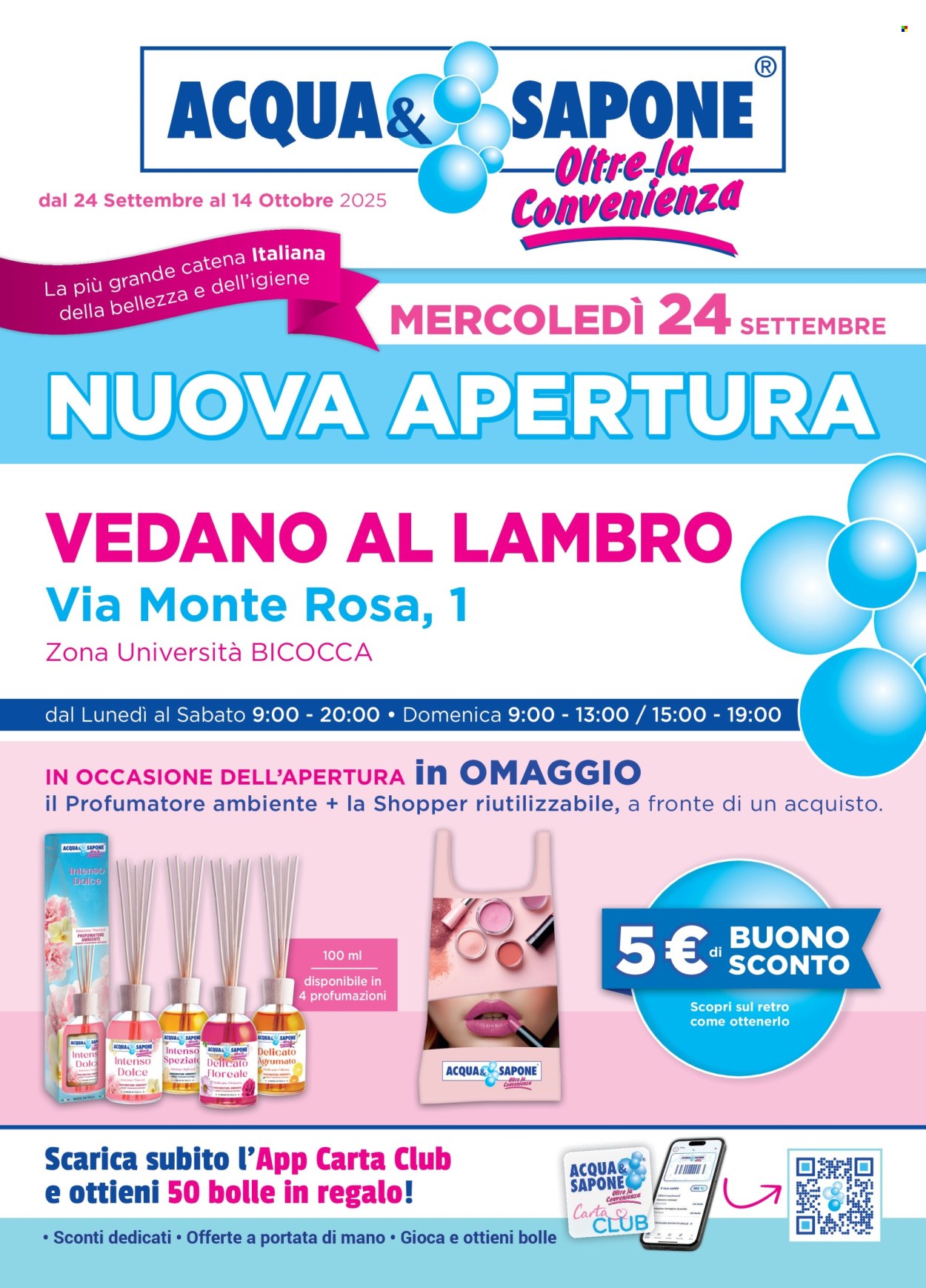 Volantino Acqua & Sapone - 24/9/2025 - 14/10/2025. Pagina 1