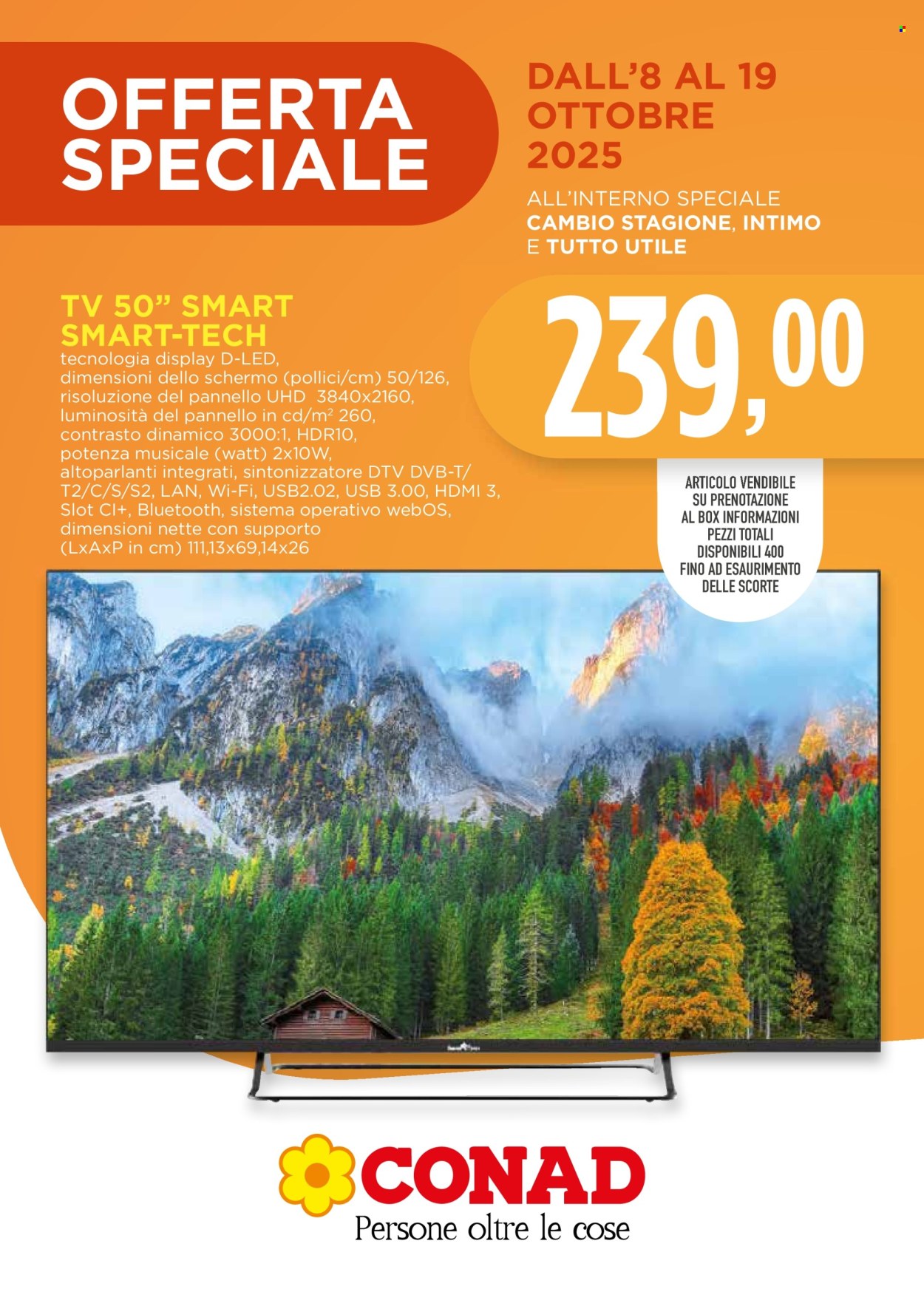 Volantino Conad - 8/10/2025 - 19/10/2025. Pagina 1