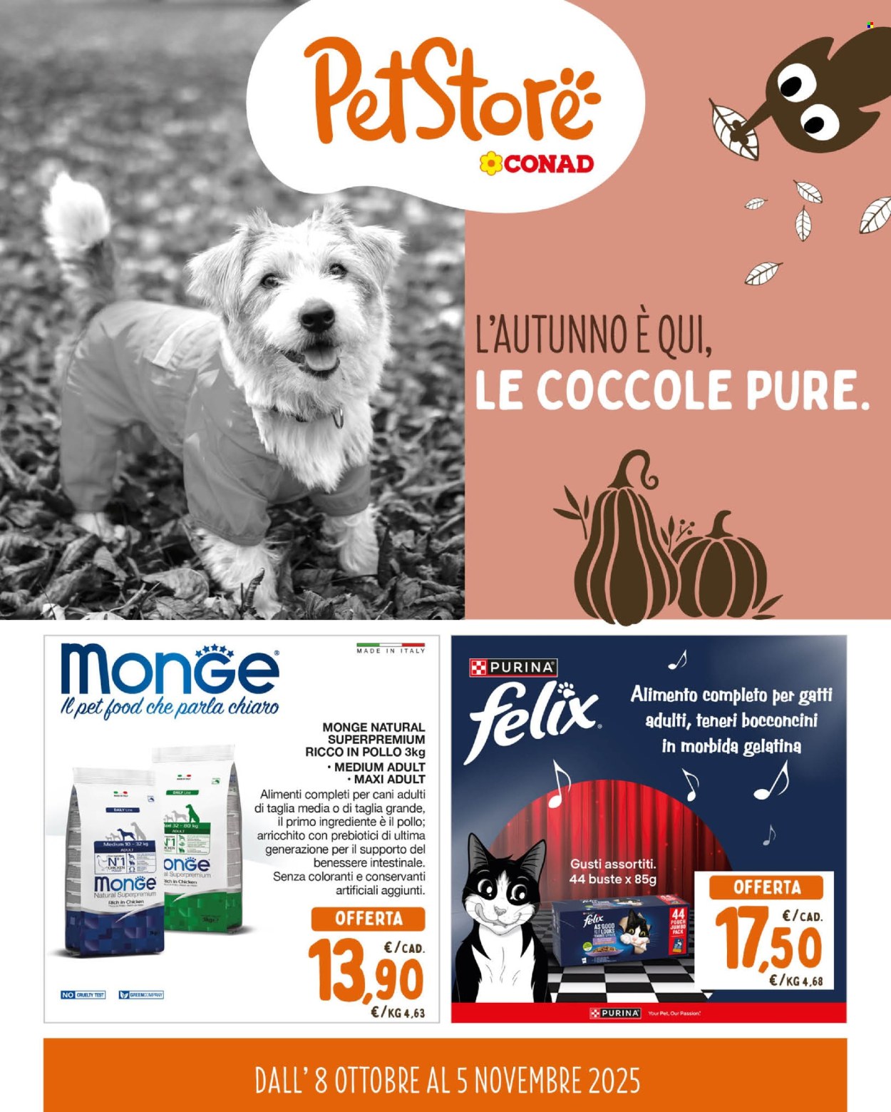 Volantino Pet Store Conad - 8/10/2025 - 5/11/2025. Pagina 1